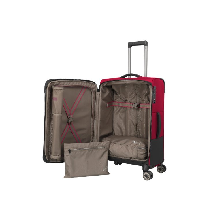 Travelite CROSSLITE 5.0 4w Trolley M erw. red